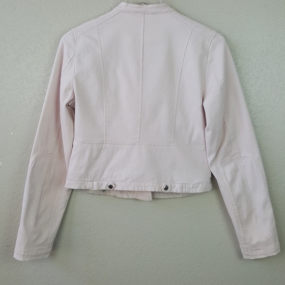 Maralyn & Me Soft Pink Moto Biker Zipper Jacket M - Picture 3 of 9